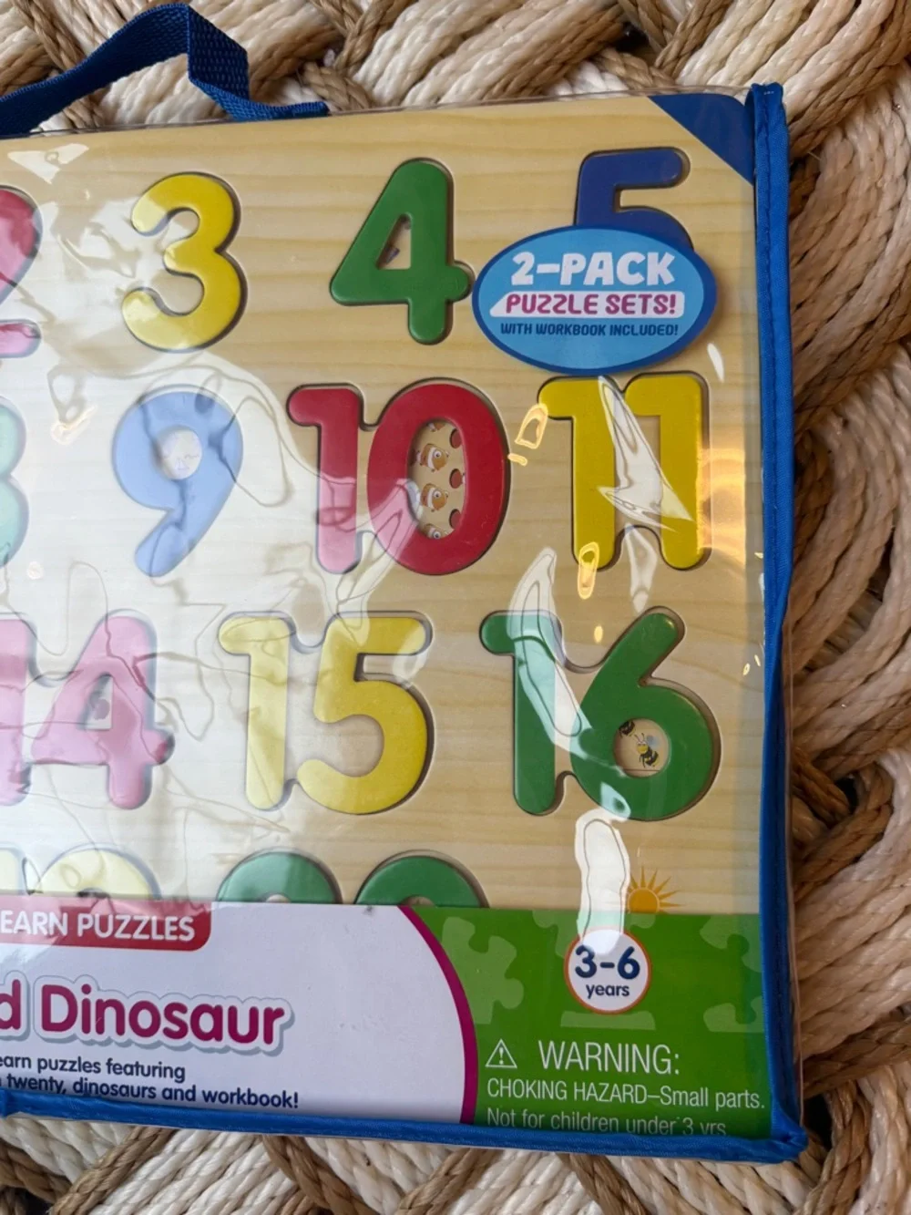 Lift & Learn 123 and Dinosaur Number Puzzle - NWT